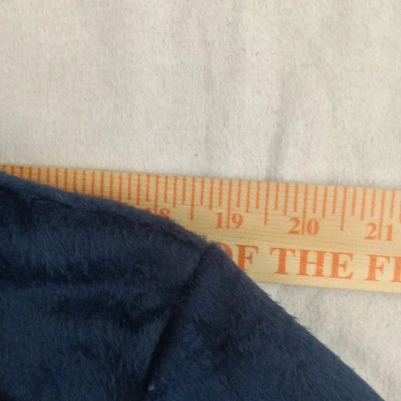 Harve Benard Womens Long Sleeve Sleepwear Top Size 1X/XL Soft Fuzzy Navy NWOT - Picture 6 of 14